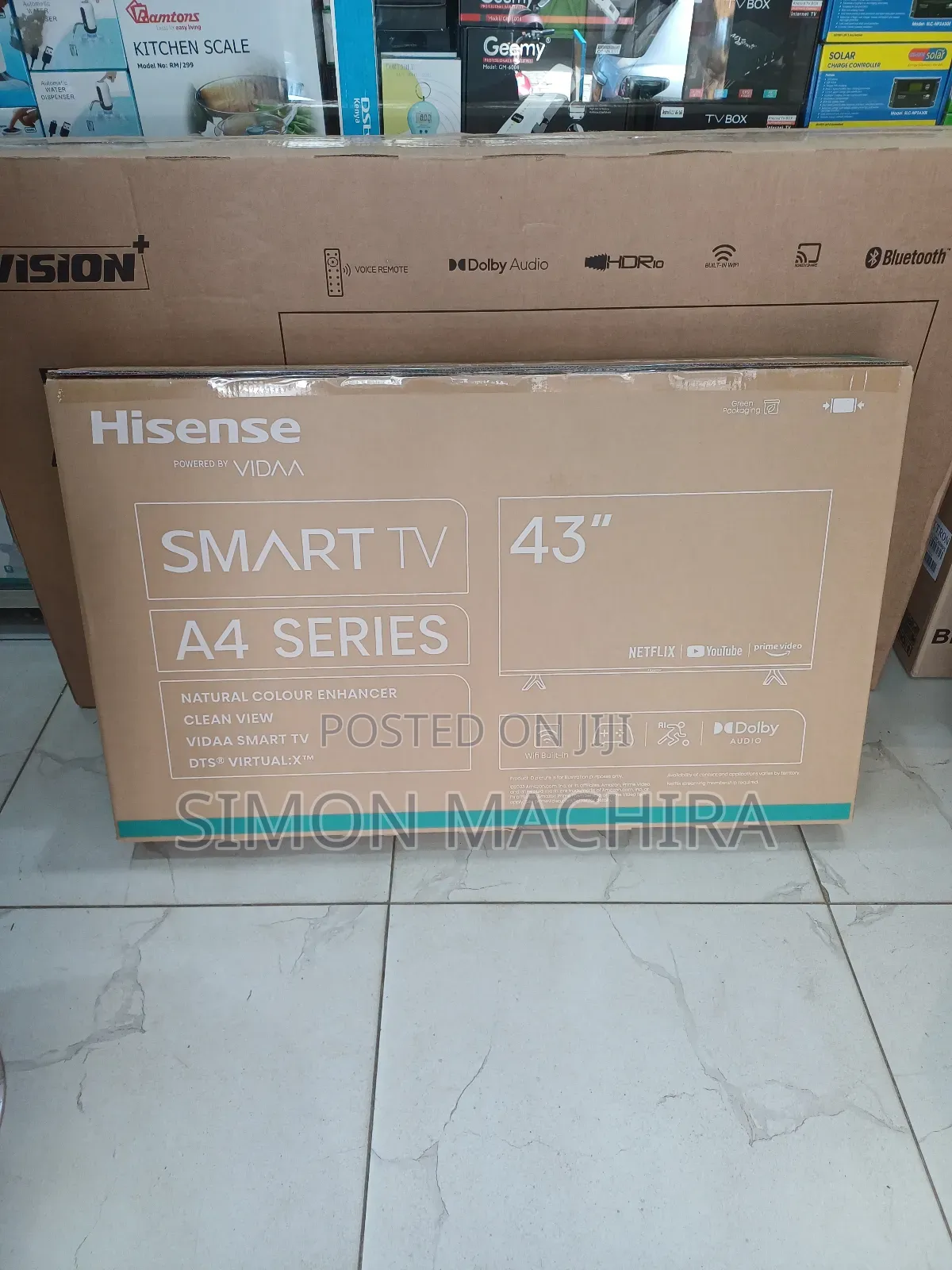 Hisense 43 Inch Smart TV. A6 Series.