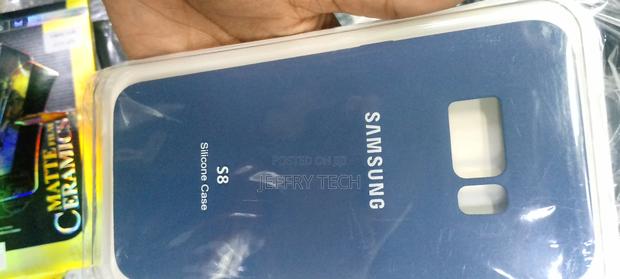 Dark Blue Silicone Case for Samsung S8 - main view