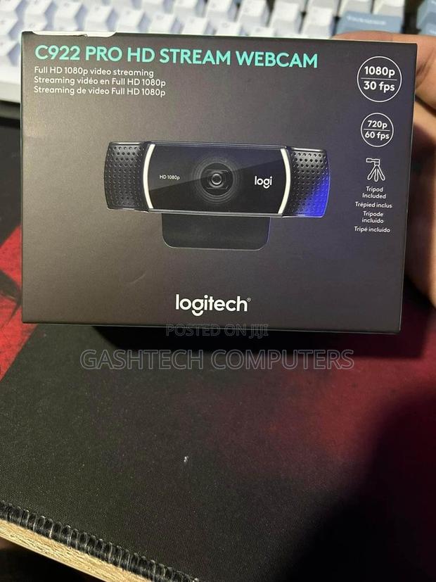 Logitech C922 Pro Stream Webcam, HD 1080p/30fps. - main view