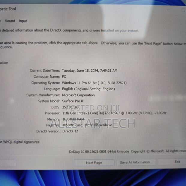Laptop Microsoft Surface Pro 8 16GB Intel Core I7 SSD 256GB - thumbnail 8