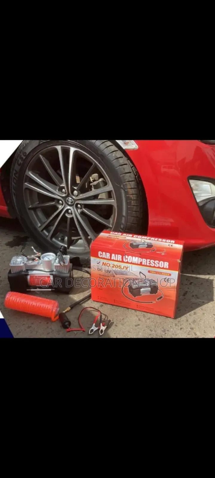 2cylinder Inflator Uses Cigarettes Lighter or Battery