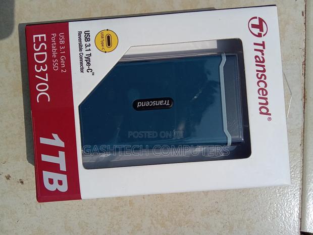Transcend ESD370C Portable External SSD 1TB - Black - main view