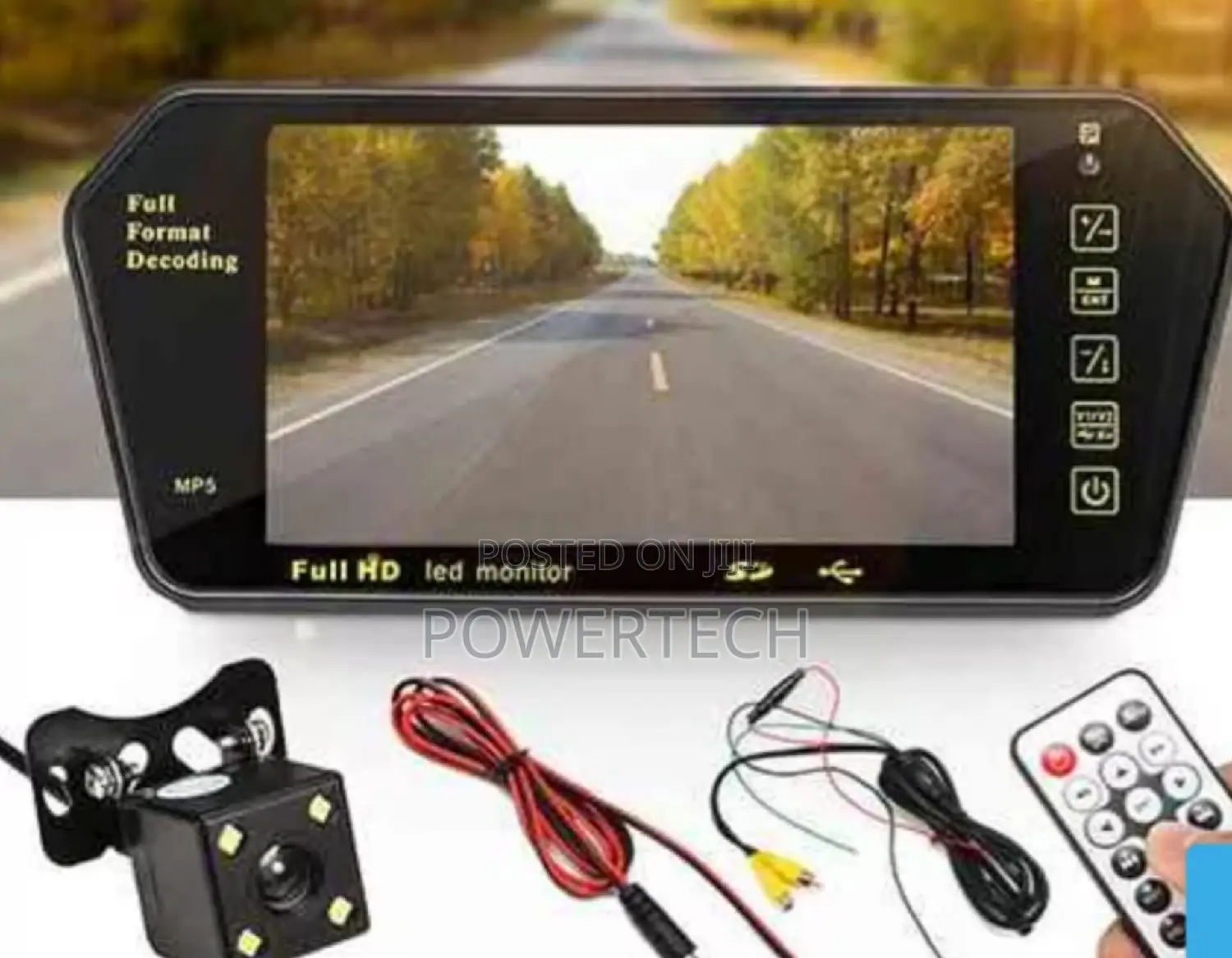 Rearview Mirror Monitor With USB Player+ Reverse Camera