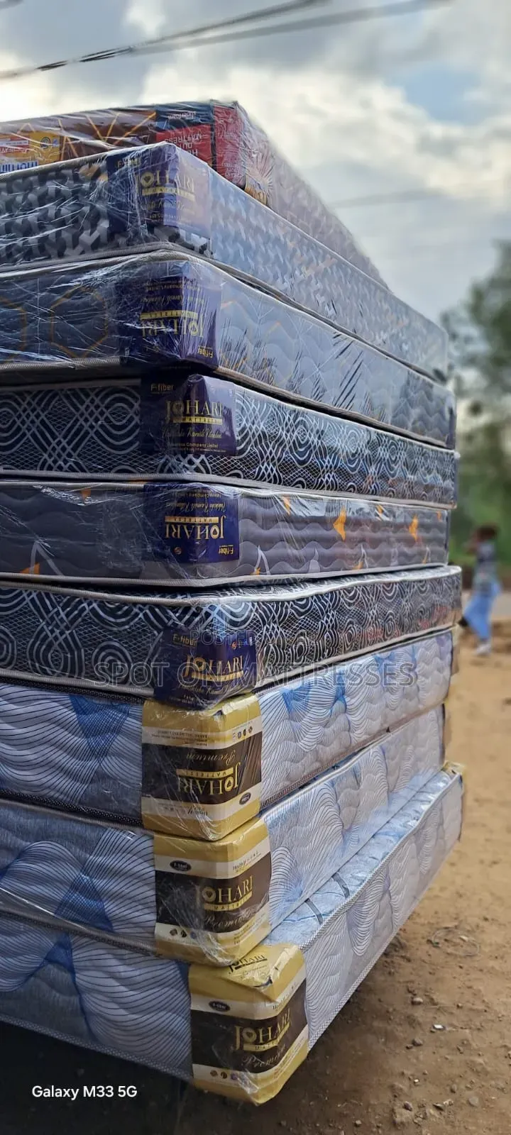 6by6 8inch Fiber HD Quilted Mattresses.