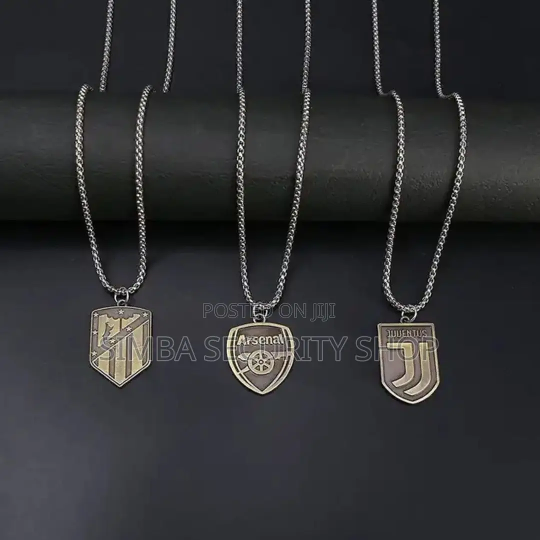 Football Necklace Fan Gift Club Soccer Bronze Merchandise