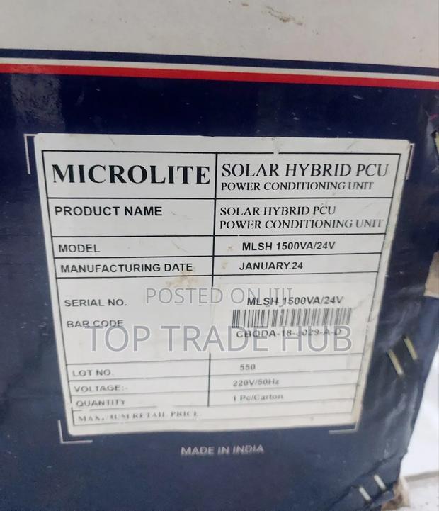 Microlite Solar Hybrid PCU 24v 1.5kva - thumbnail 2