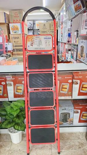 Ladder Step Ladder Steel Ladder Foldable 5 Steps - thumbnail 2