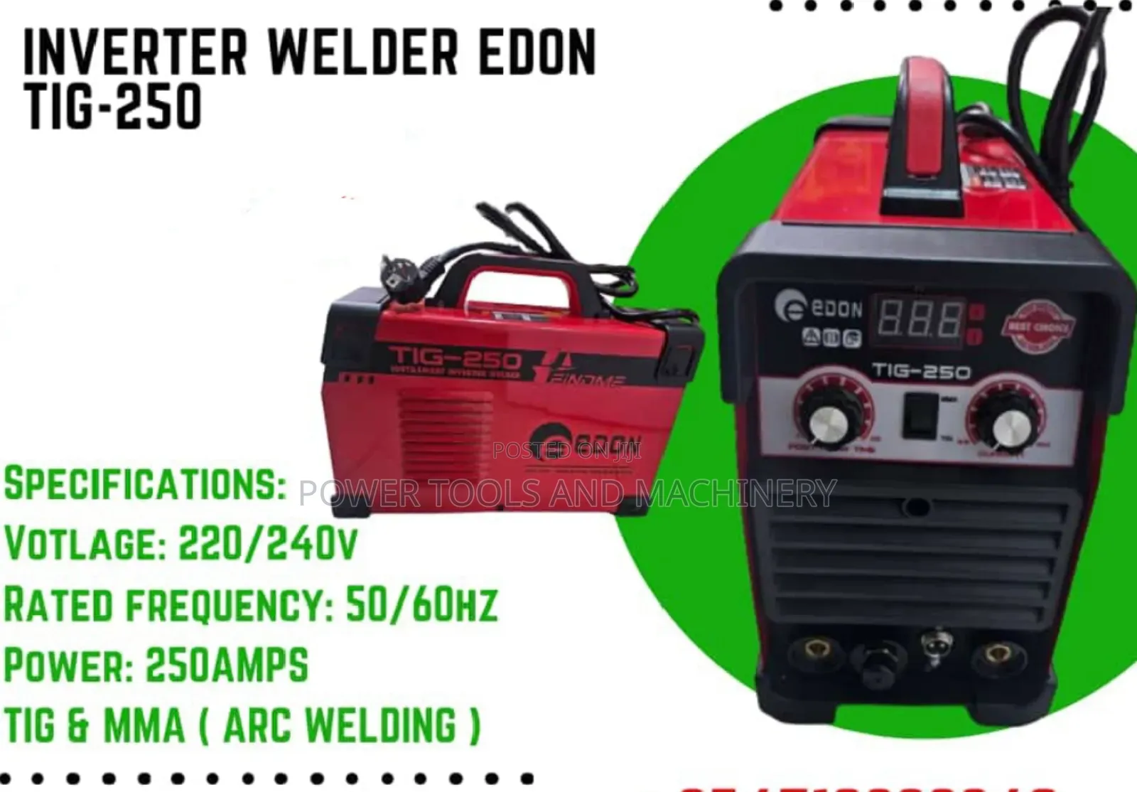 Inverter Tig Welding MMA_250 Arc MMA_250