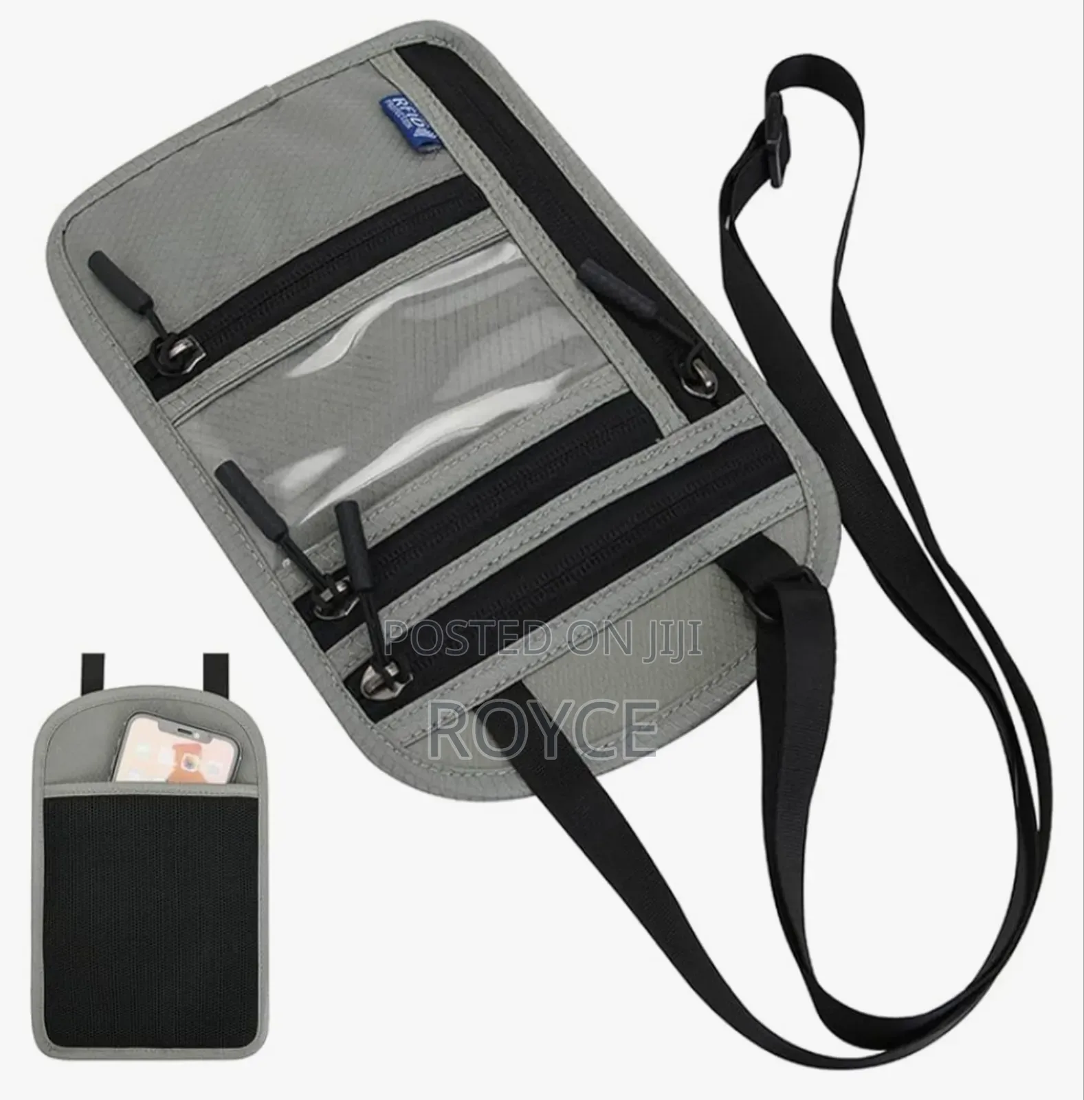 Unisex Travel Hanging Pouch for Credit Cards Passport