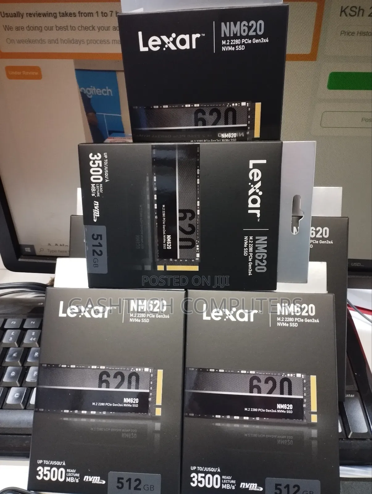 Lexar Nm620 Internal SSD M.2 Pcie Gen 3*4 Nvme 2280 - 512gb