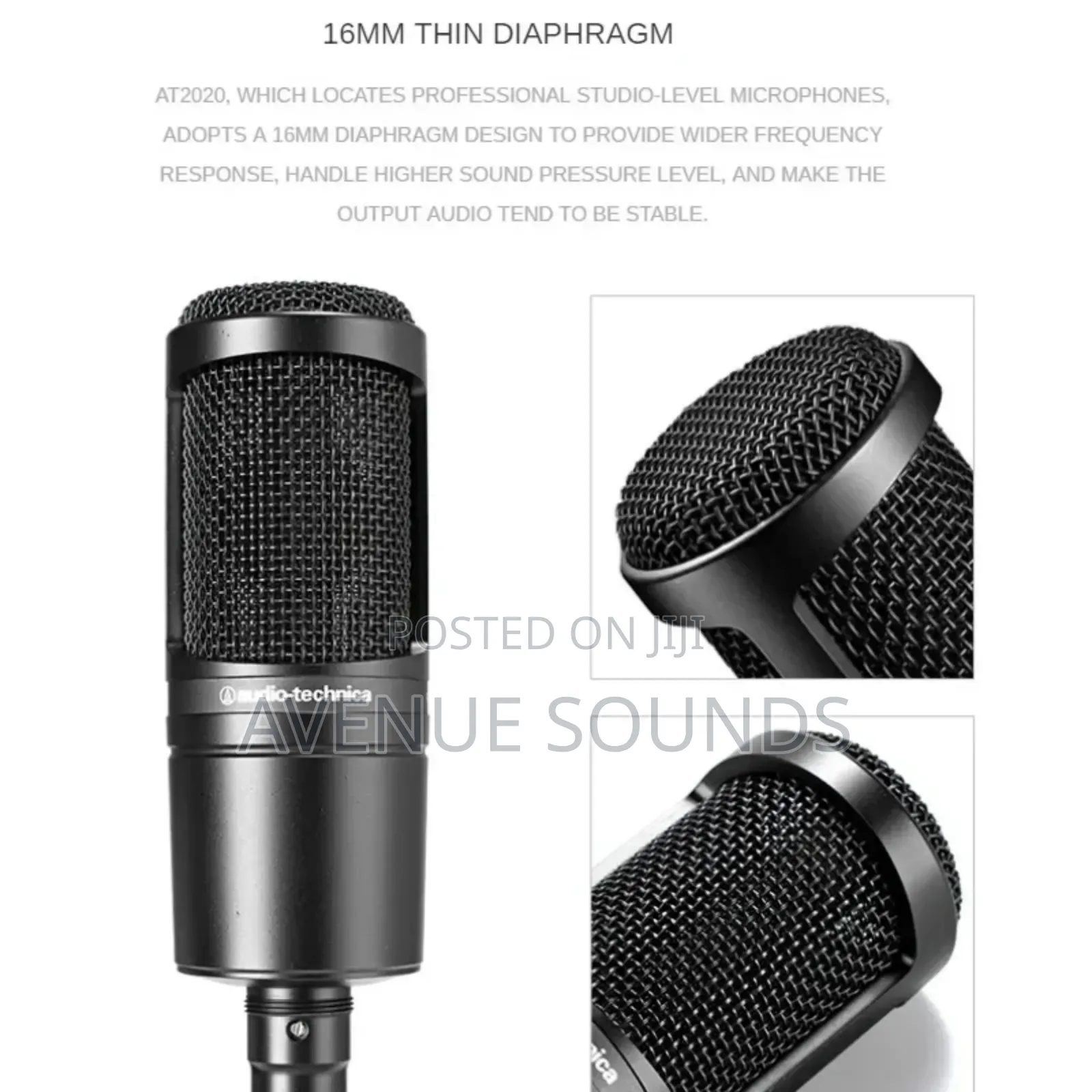 Audio Technica AT2020 Condenser Professional Microphone
