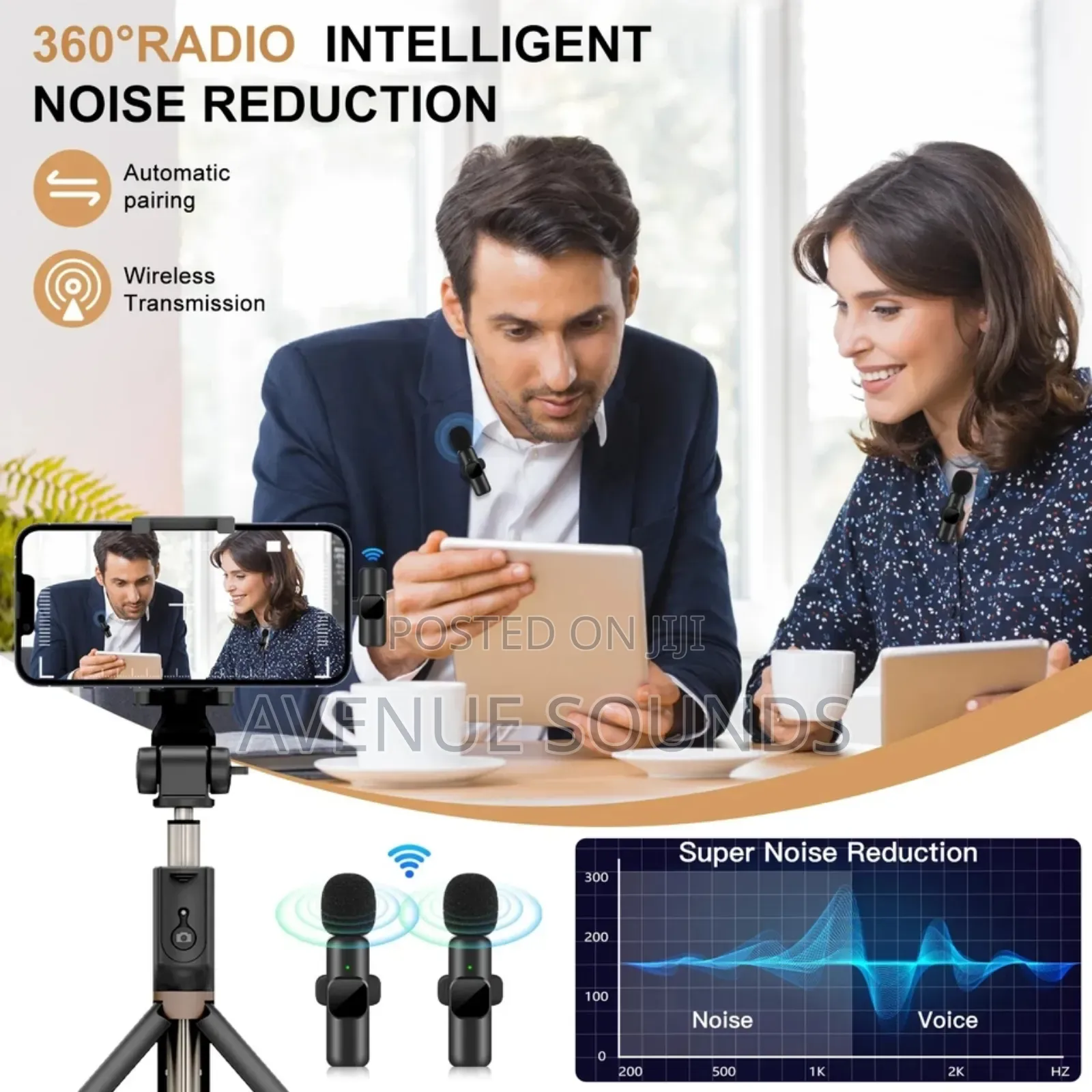 Wireless Lavalier Android Recording Microphone