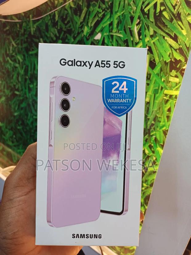 New Samsung Galaxy A55 128 GB Purple - thumbnail 2