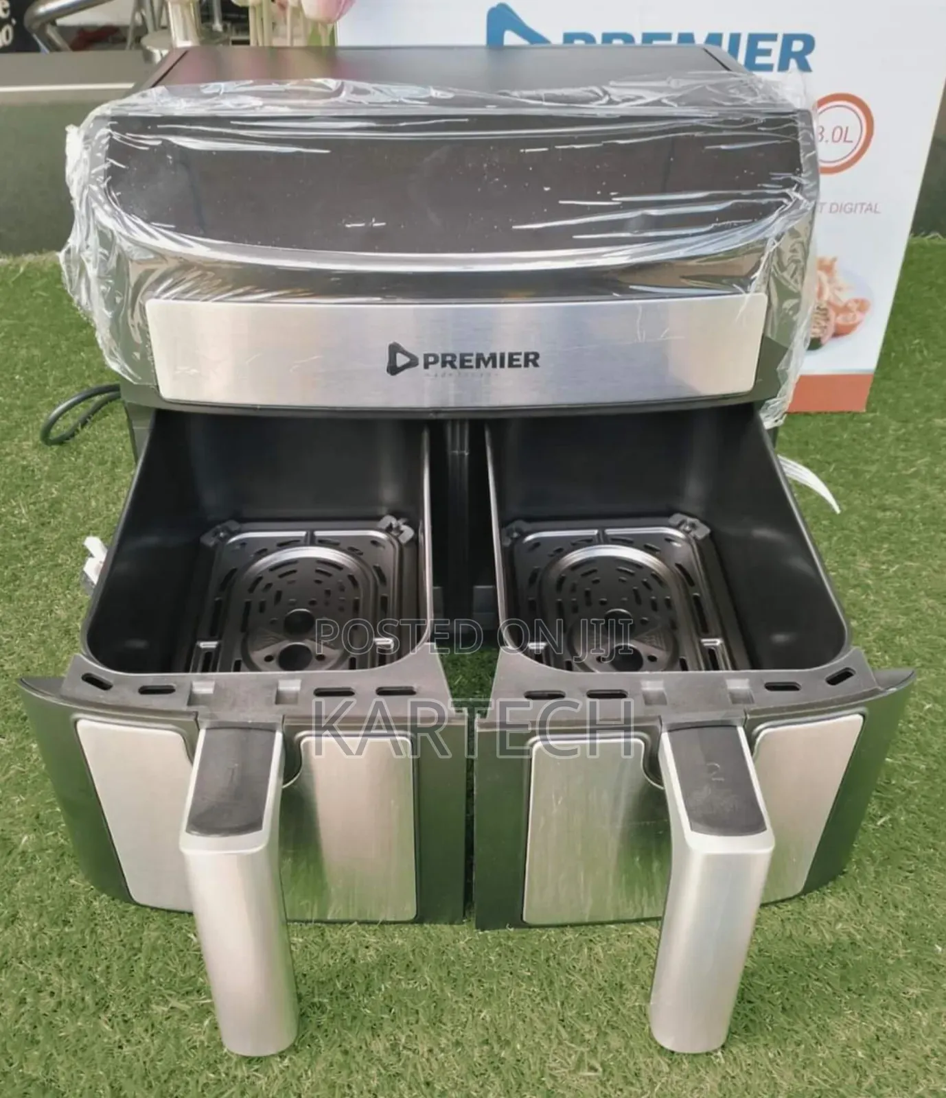 Premier Double Basket Digital Air Fryer - 8 Litres