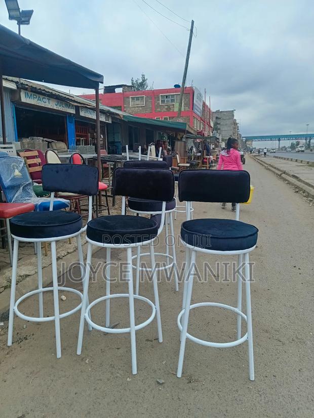 Counter Stools, or Bar Stools Black and White.