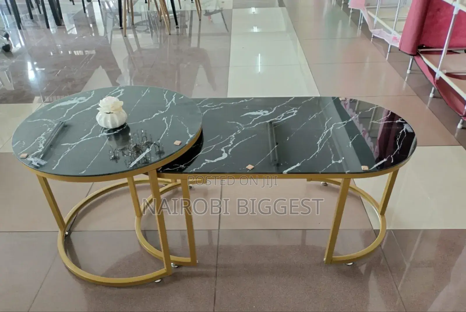 Amazing Black Marble Coffee Table