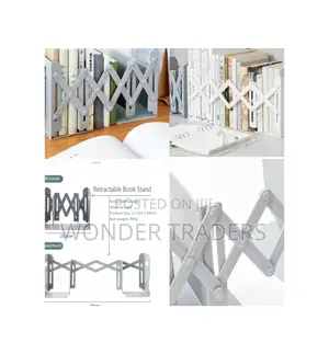 Retractable Bookends for Shelves Book