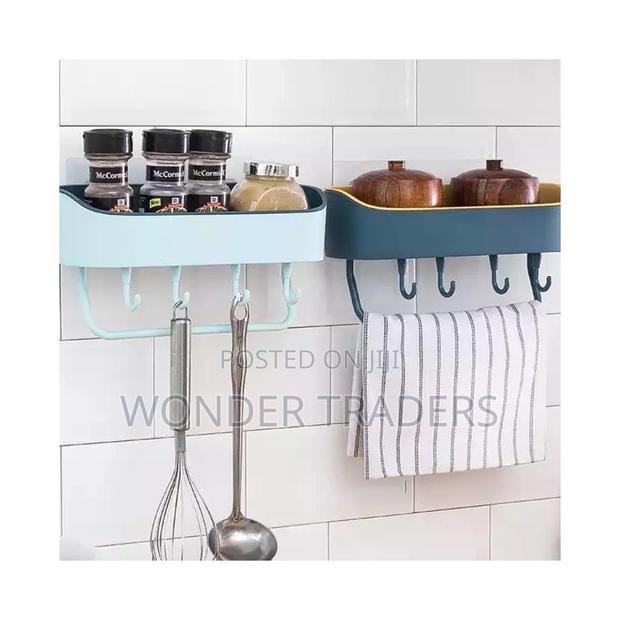 Bathroom/Kitchen Organizer With Hooks