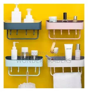 *Bathroom Organizer With Hooks*