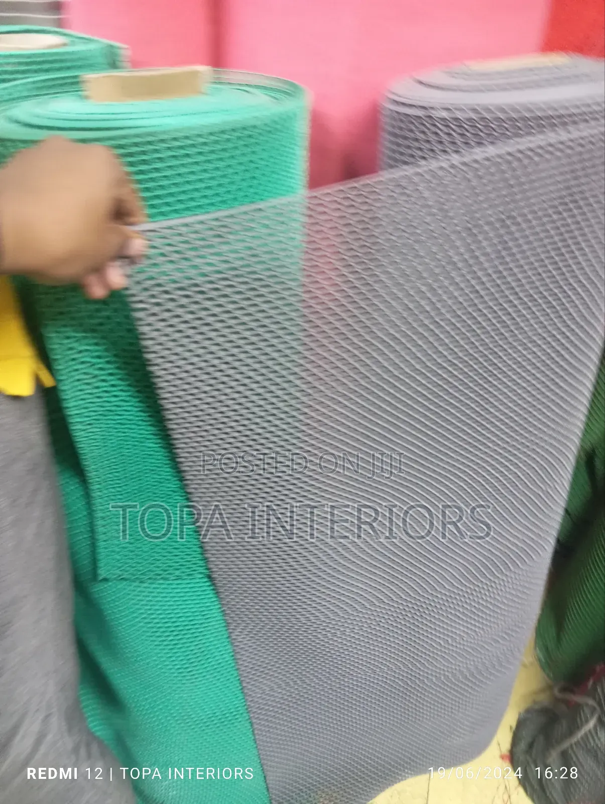 Perforated Grey PVC Antislip Mats PVC Antislip Runners