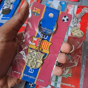 Barcelona Fan Football Soccer Keychain Keyholder Merch Messi