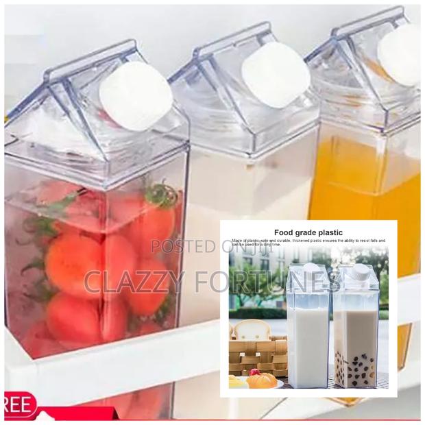1l Acrylic Fridge Milk Bottle With Tight Duo Lid