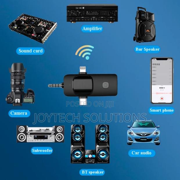 Original High Quality Lavalier Microphone -3in1 Wireless