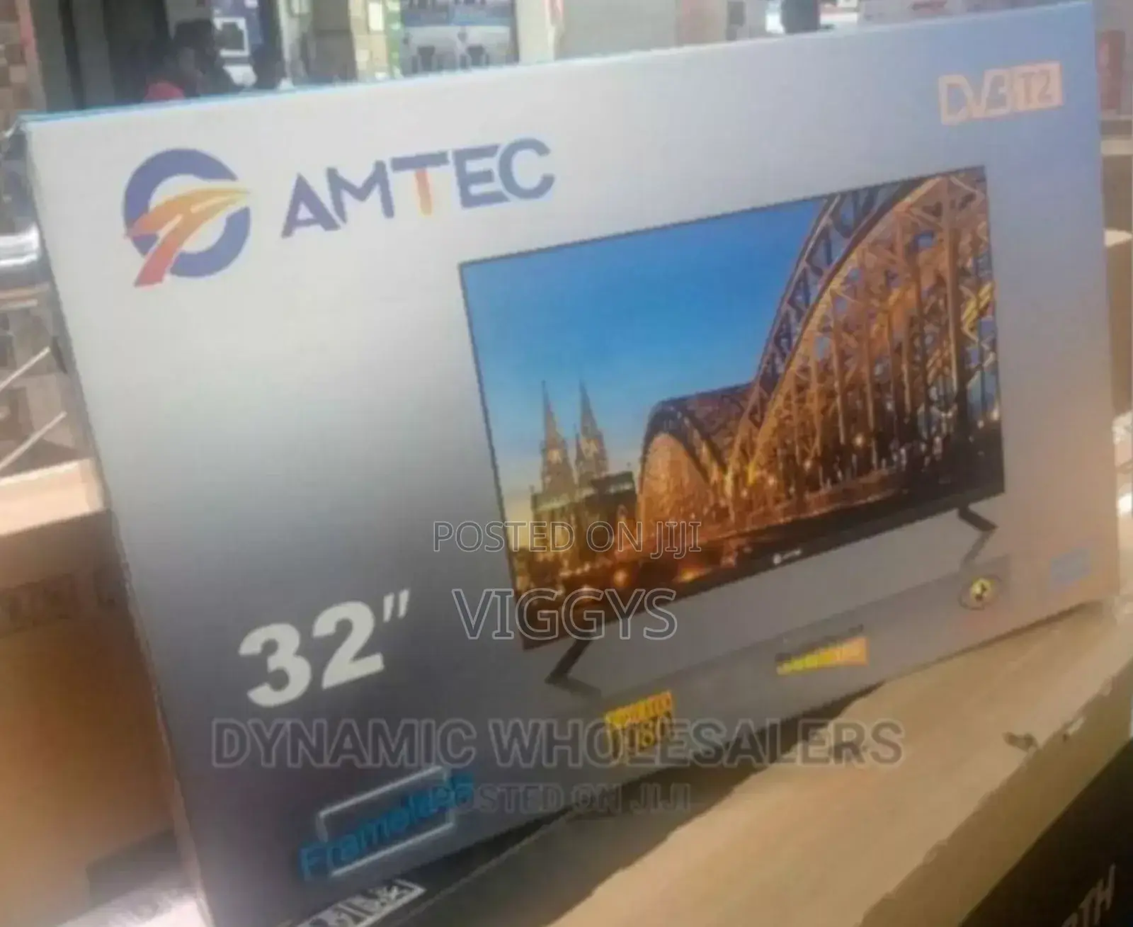 Amtec TV 32 Inch HD Frameless Digital (AC/DC) LED TV