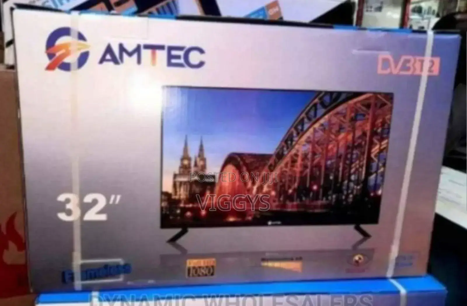 Amtec TV 32 Inch HD Frameless Digital (AC/DC) LED TV