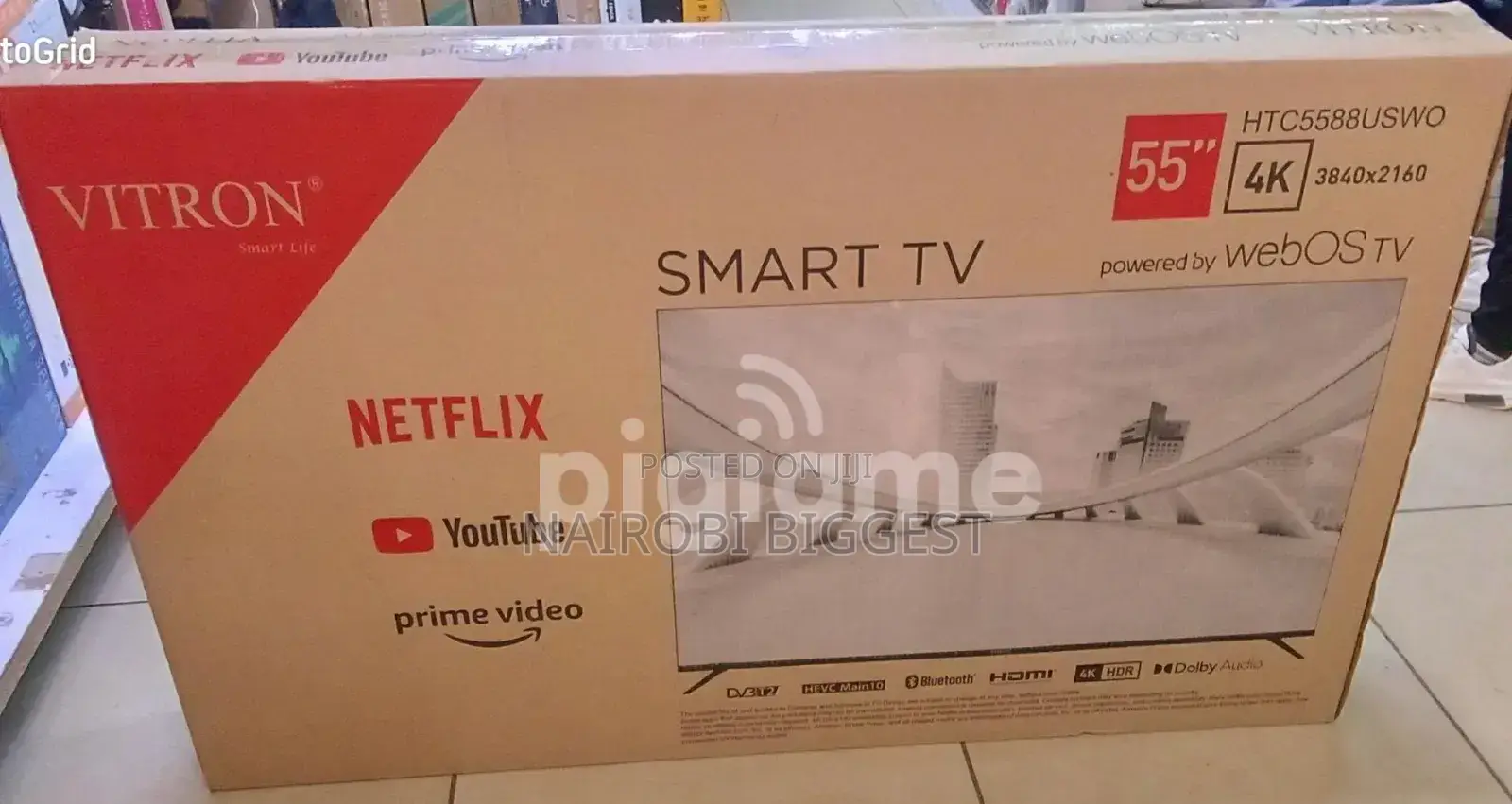 Vitron 55" Webos 4k Smart Frameless Television