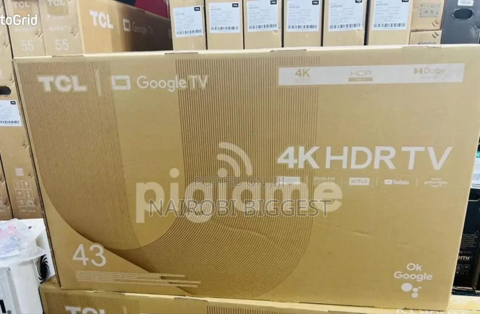 TCL 43" HDRTV Frameless Television