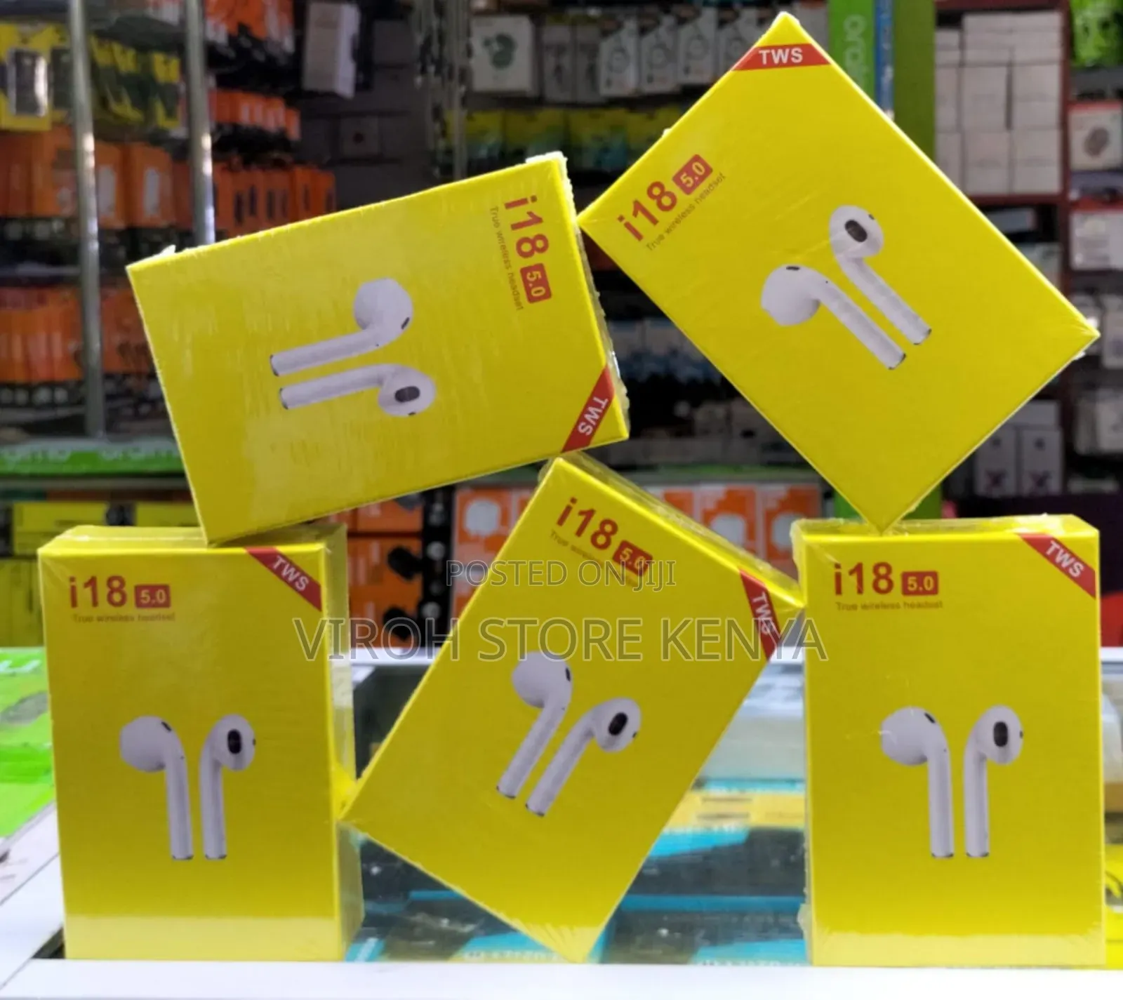 I18 Pods Earbuds Bluetooth TWS Airpods 5.0