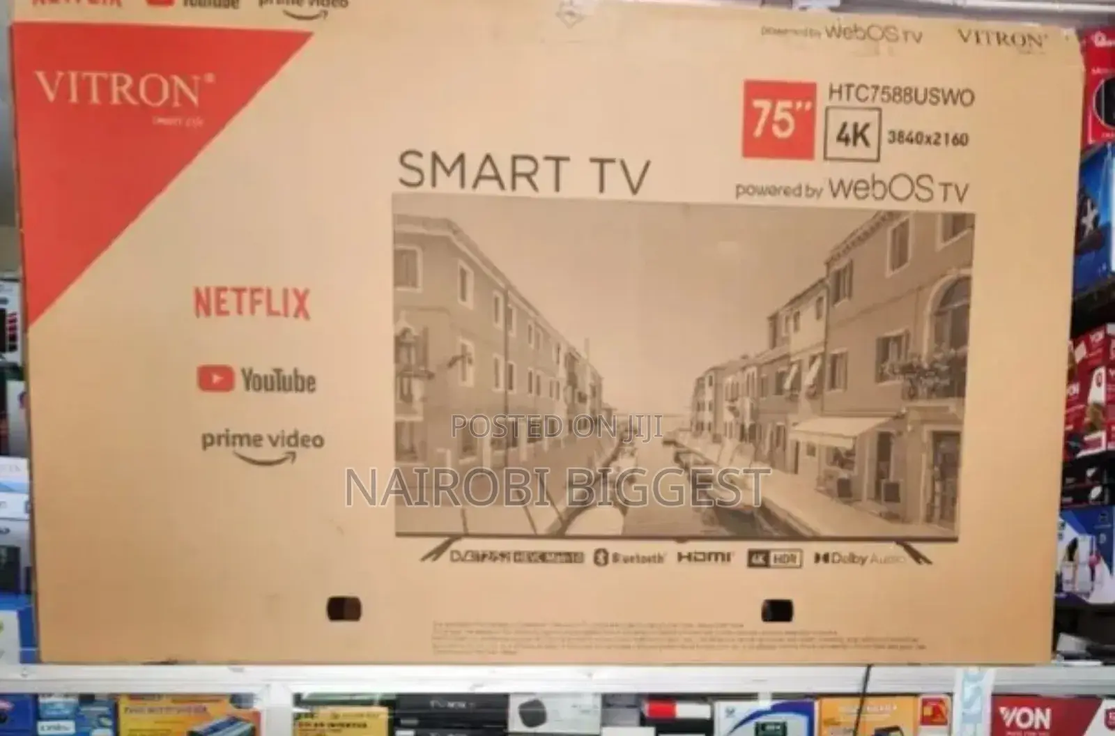 Vitron 75" Smart Webos Frameless Television