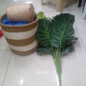 Basket 10" Plant Artificial and Decorative Stones - main view