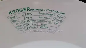 Kroger Cutoff Saw Machine 3hp Motor 135mm 45° Cutting