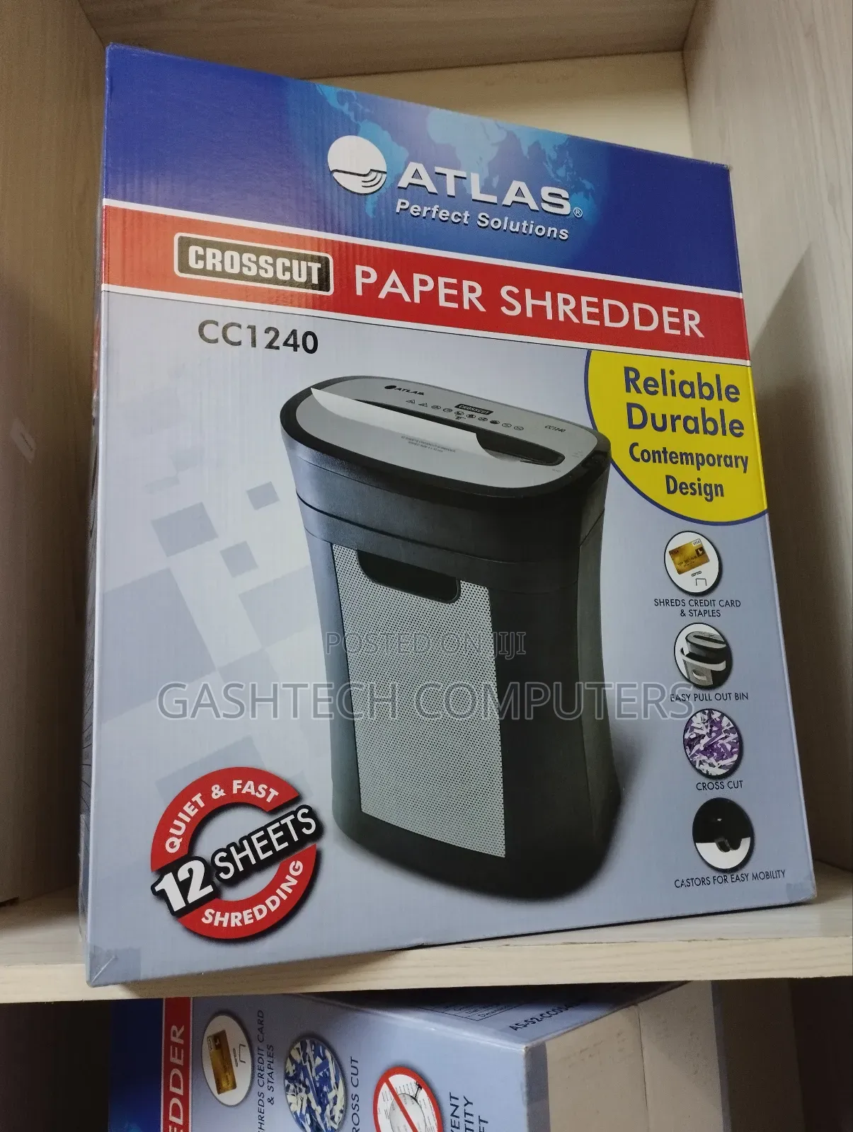 Atlas Shredder Cc1240 12sheets Cross Cut ! Cc1240 Shredder,