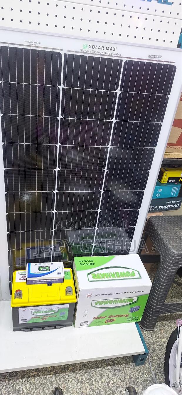 Solar Panel Battery and Charge Controler - main view