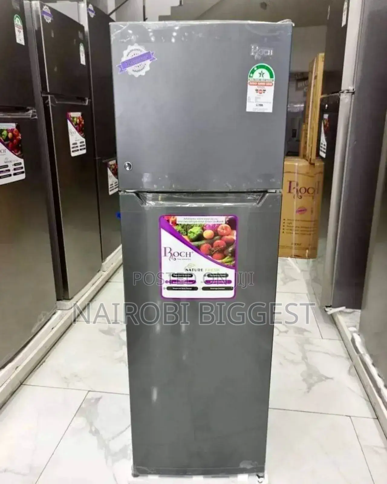 Roch 251l Double Door Fridge Rfr-325dt-i