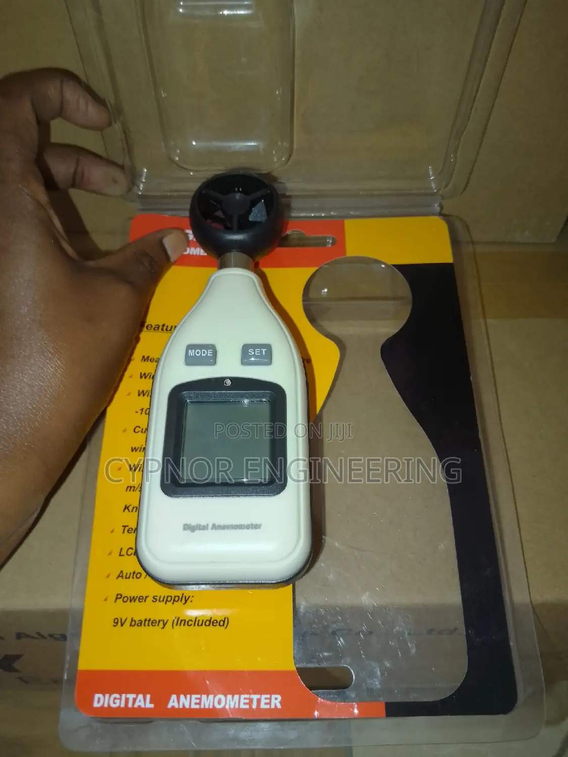 Wind Velocity Monitor Digital Anemometer Tool