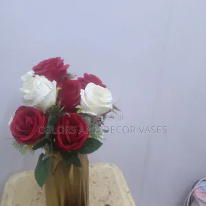 Maroon Red and White Roses
