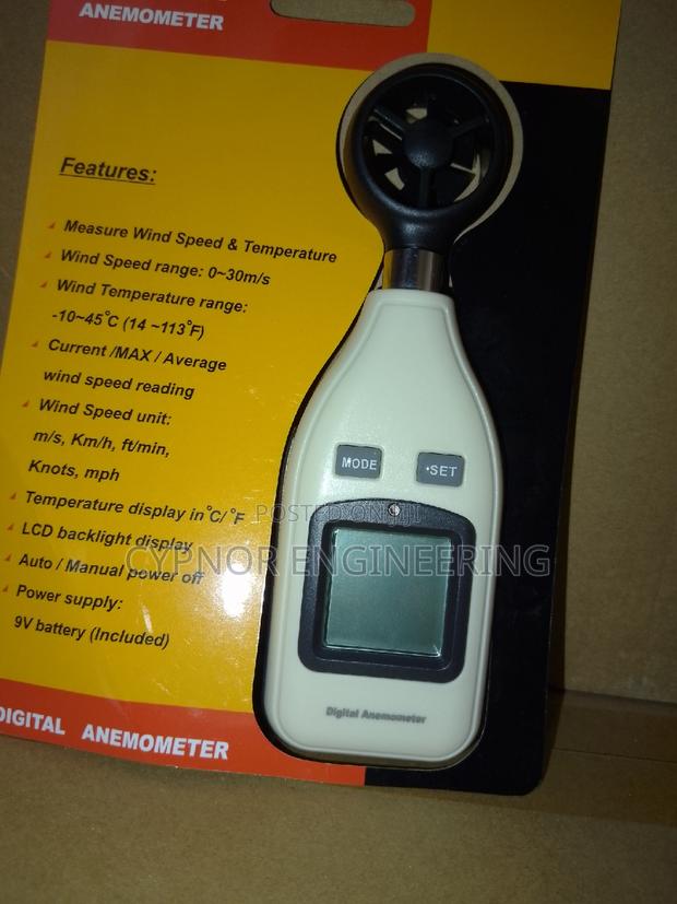 Professional Wind Sensor: Handheld Anemometer