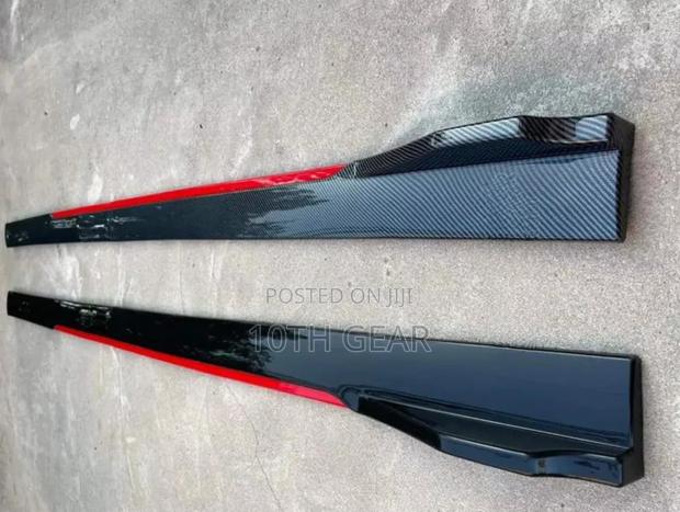 Side Skirt Red Black