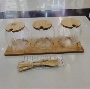 3PCS Glass Canister Set