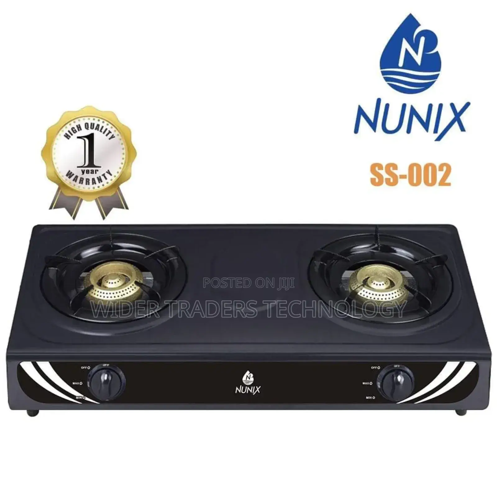 Nunix 2 Burner Gas Table Top Cooker Stainless Steel SC-002
