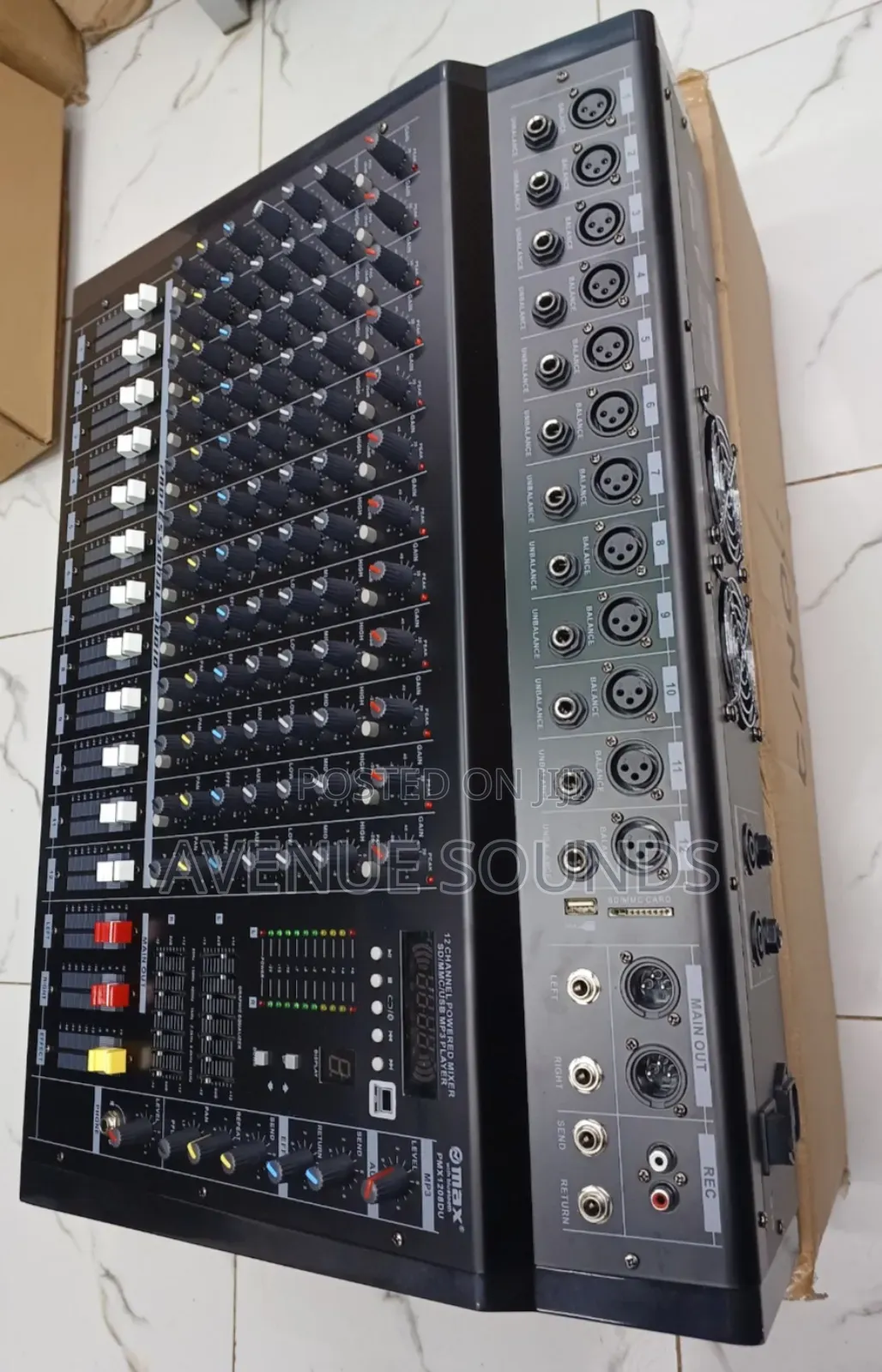 Professional Max 12 Channels Powered Mixer