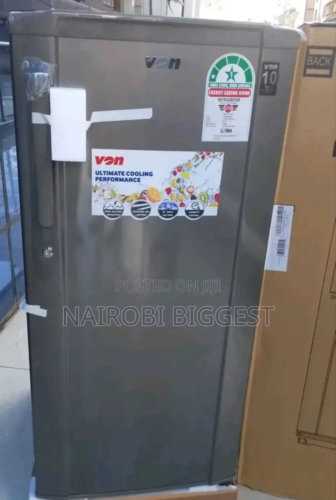 Von 185litre Single Door Fridge