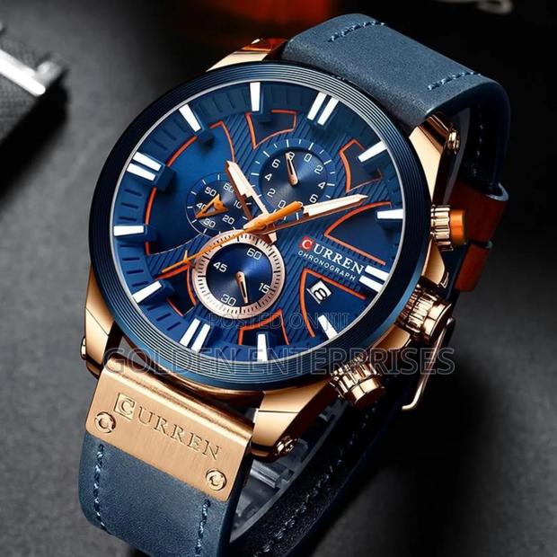 CURREN Chronograph Gents Watch Leather - main view