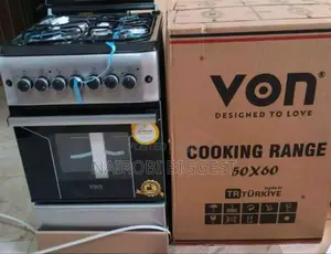 Brand New Von 50 by 60 Standing Cooker With Electric Oven