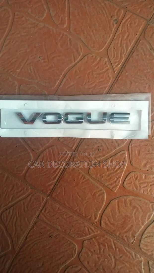 Silver VOGUE Lettering Badge