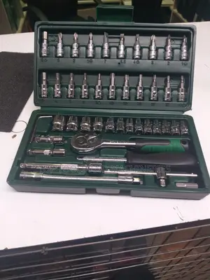 Professional 48-Piece Socket Ratchet Mechanical Wrench Set